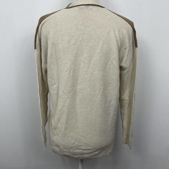 Madewell Kimball Pullover Sweater Knit Merino Wool Alpaca Womens Size S Tan NWT - Picture 6 of 12